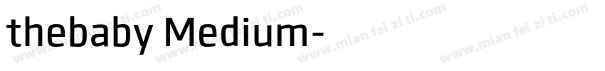 thebaby Medium字体转换